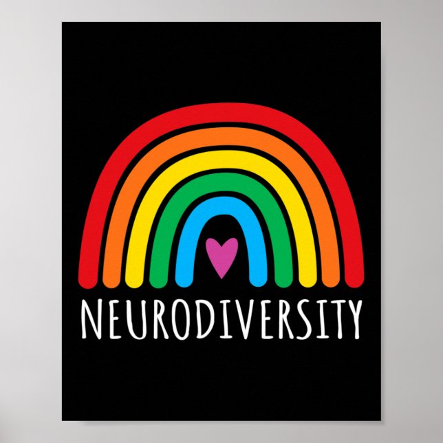 Póster Neurodiversidad: hombres del mes de concientizació (Frente)