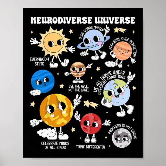 Póster Neurodiverso plan universal de autismo (Frente)