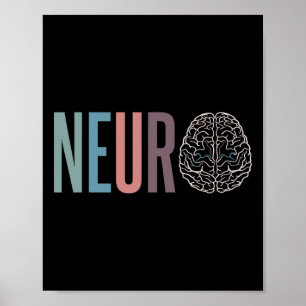 Póster Neurología Neuro Enfermera Escuadrón Neuro