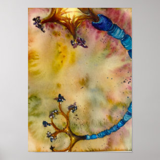 Póster Neurona azul