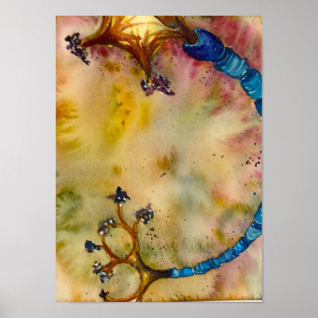 Póster Neurona azul (Frente)