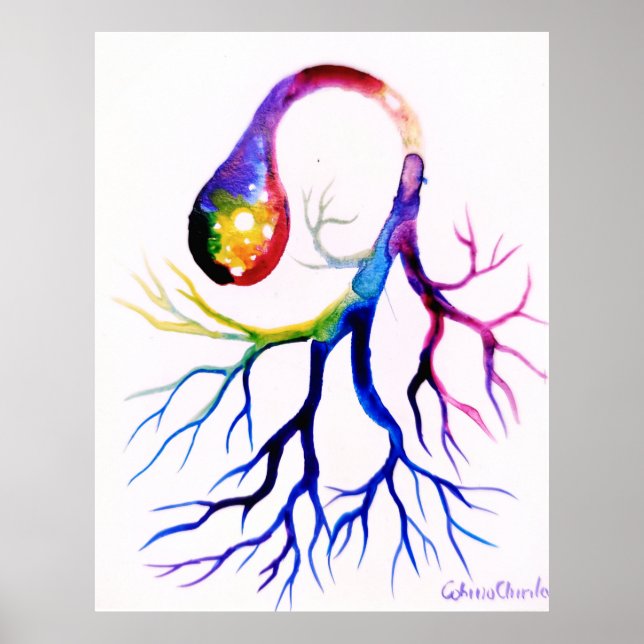 Póster Neurona unipolar (Frente)
