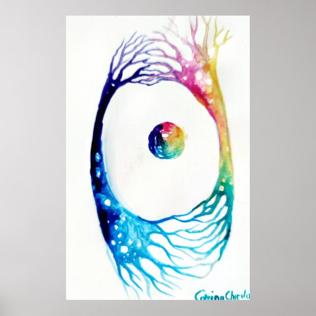 Póster Neuronas conectadas (Frente)