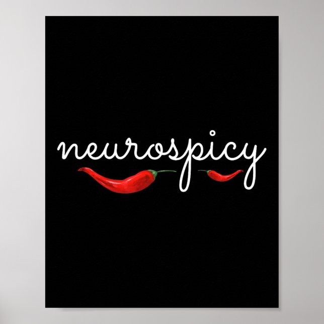 Póster Neurospicante Neurodiversidad Neurotípica Autismo  (Frente)