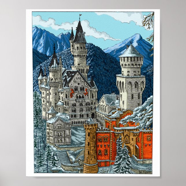 Póster Neuschwanstein (Frente)