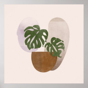 Póster Neutral 2 Boho simple dibuja estética de Moda boho