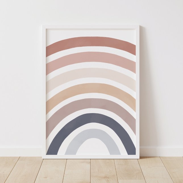 Póster Neutral acuarela Rainbow Kids Room Poster (Subido por el creador)