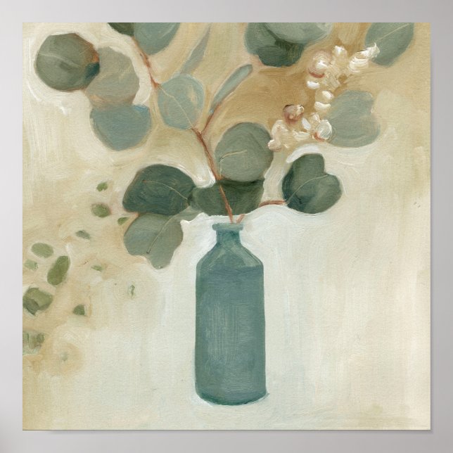 Póster Neutral Arrangement - Greenery in Vase (Frente)