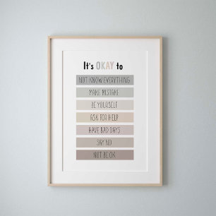 Póster Neutral, está bien para el poster