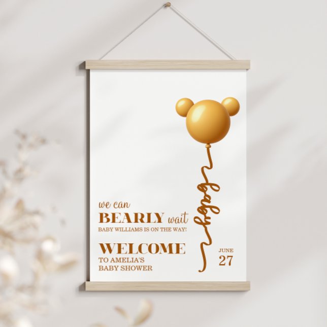 Póster Neutral Gold Teddy Balloon Bearly Wait Poster (Subido por el creador)