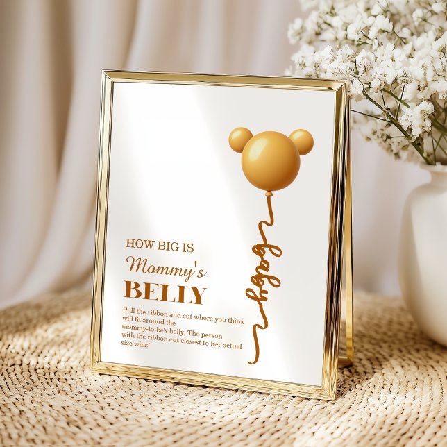 Póster Neutral Gold Teddy Balloon Belly Game (Subido por el creador)