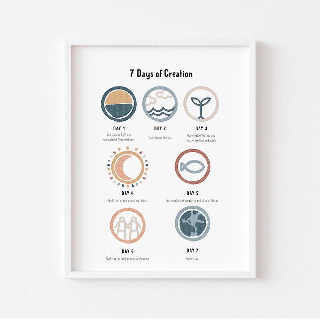 Póster Neutro de acuarela 7 días de poster de creación (Subido por el creador)