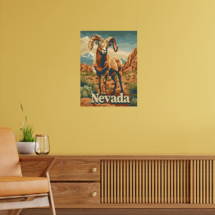 Póster Nevada Bighorn Sheep