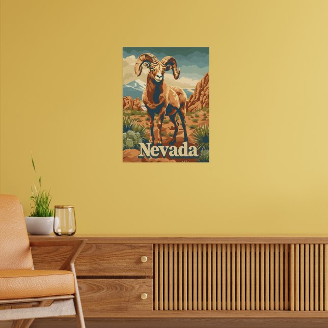 Póster Nevada Bighorn Sheep (Salón 2)