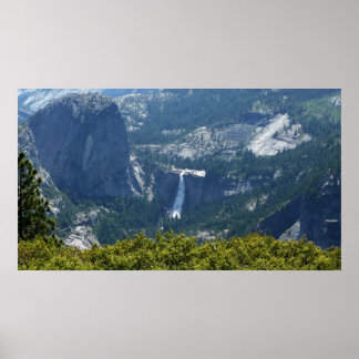 Póster Nevada cae del sendero Panorama Yosemite