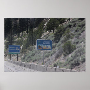 Póster Nevada-Cailforinia