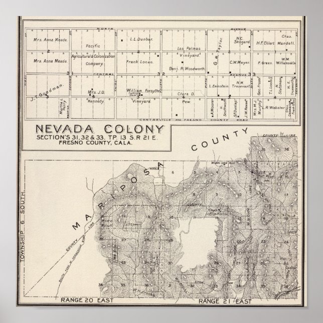 Póster Nevada Colony (Frente)