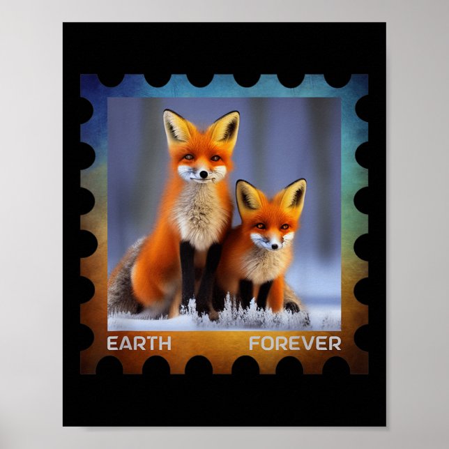 Póster Nevada de estampado de protección ambiental de la  (Frente)