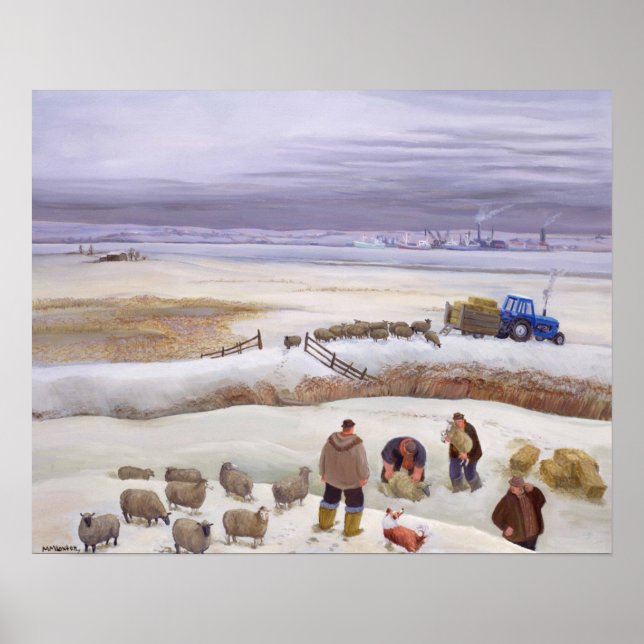 Póster Nevada de invierno (Frente)