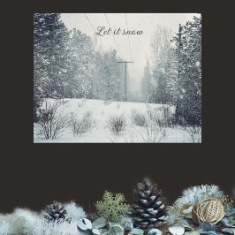 Póster Nevada nocturna