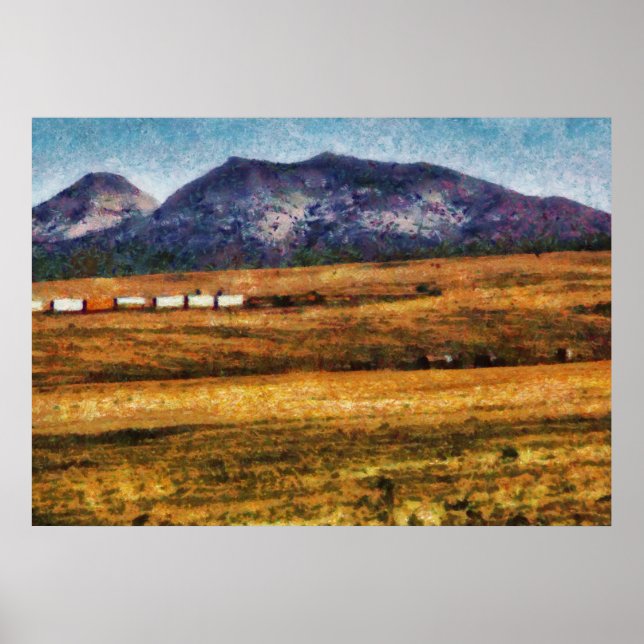 Póster Nevada - Tren de carga del suroeste (Frente)