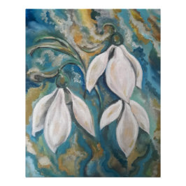 Póster Nevadas en el jardín esmeralda