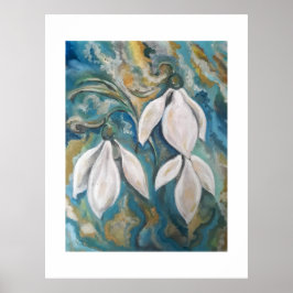 Póster Nevadas en el jardín esmeralda