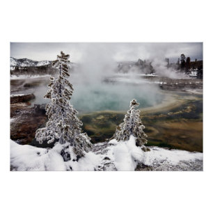 Póster Nevado Yellowstone