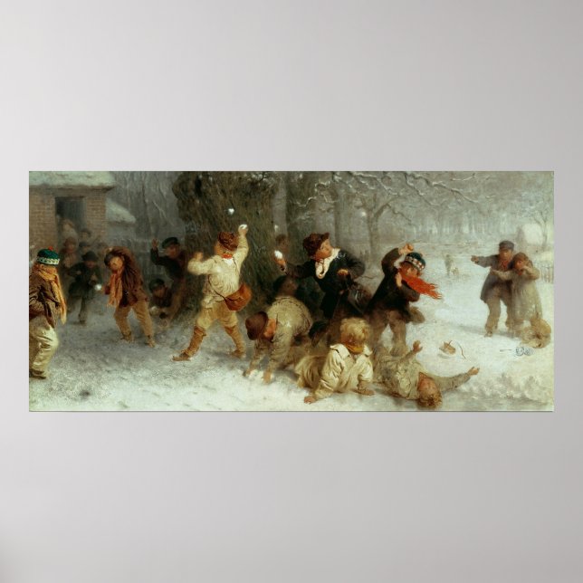 Póster Nevando, 1865 (Frente)