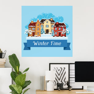 Póster Nevando el invierno