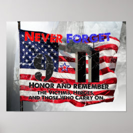 Póster Never Forget September 11