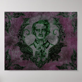 Póster Nevermore en morado