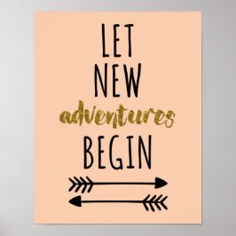 Póster New Adventures Quote