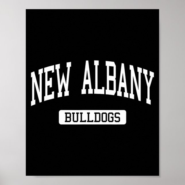 Póster New Albany High School Hs New Albany In Varsity Sr (Frente)