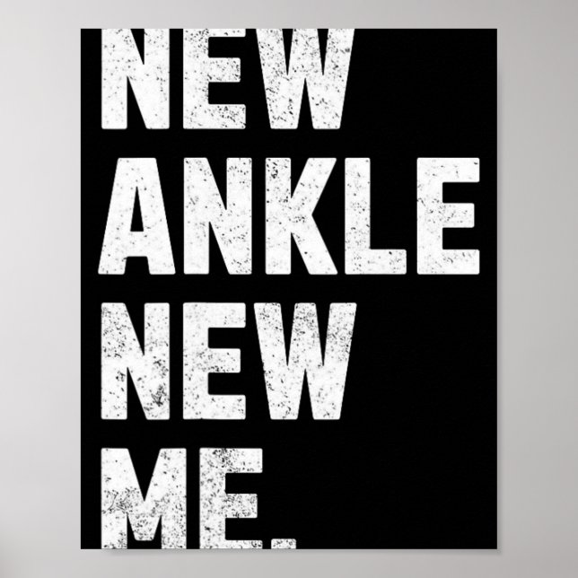 Póster New Ankle, New Me! Funny Ankle Replacement Surgery (Frente)
