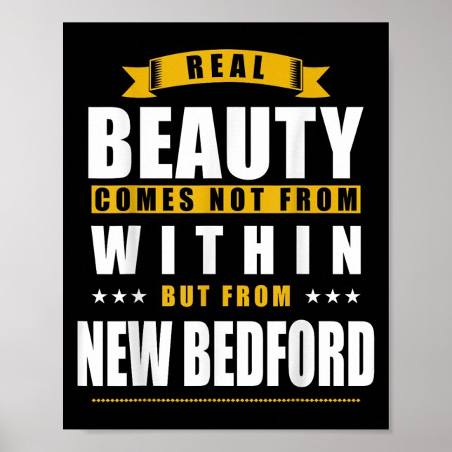 Póster New Bedford - Funny D City Gift  (Frente)