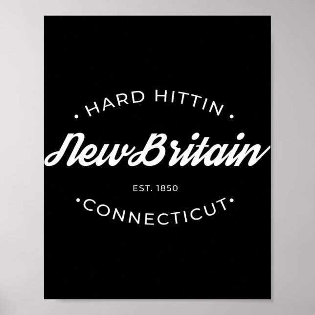 Póster New Britain Ct Duro Golpe  (Frente)