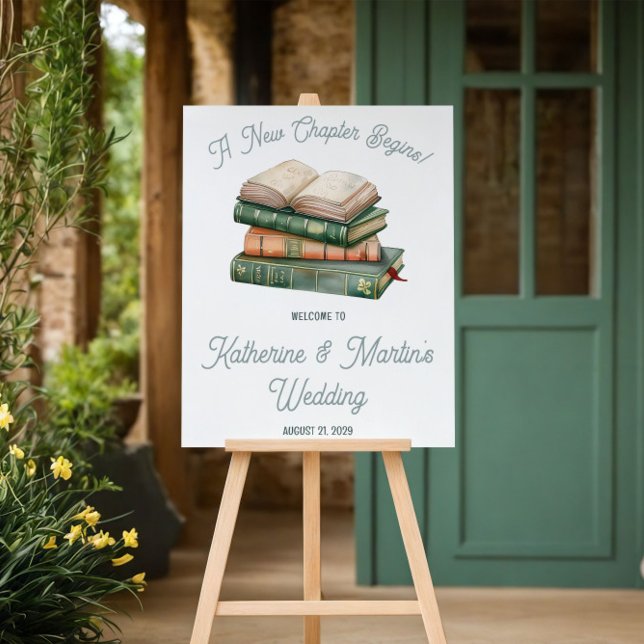 Póster New Chapter Begins, Book Themed Welcome (Subido por el creador)