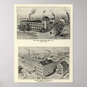 Póster New Departure Bell Co., Miller Bros Cutlery Co