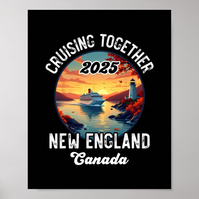 Póster New England Canada Cruise  (Frente)