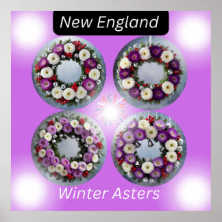 Póster New England Wreath Wall Art
