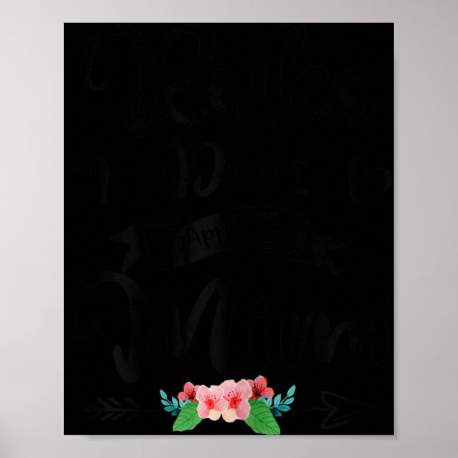 Póster New Grandma Rules Don't Apply To Mimi Mothers Day  (Frente)