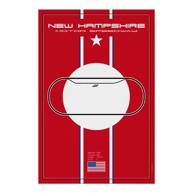Póster New Hampshire Motor Speedway (Anverso)