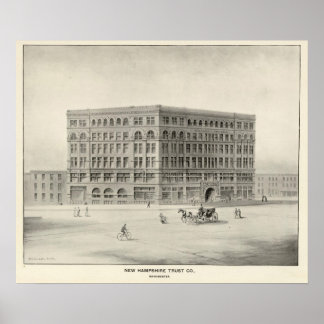 Póster New Hampshire Trust Co., Manchester