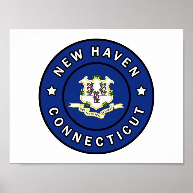 Póster New Haven Connecticut (Frente)