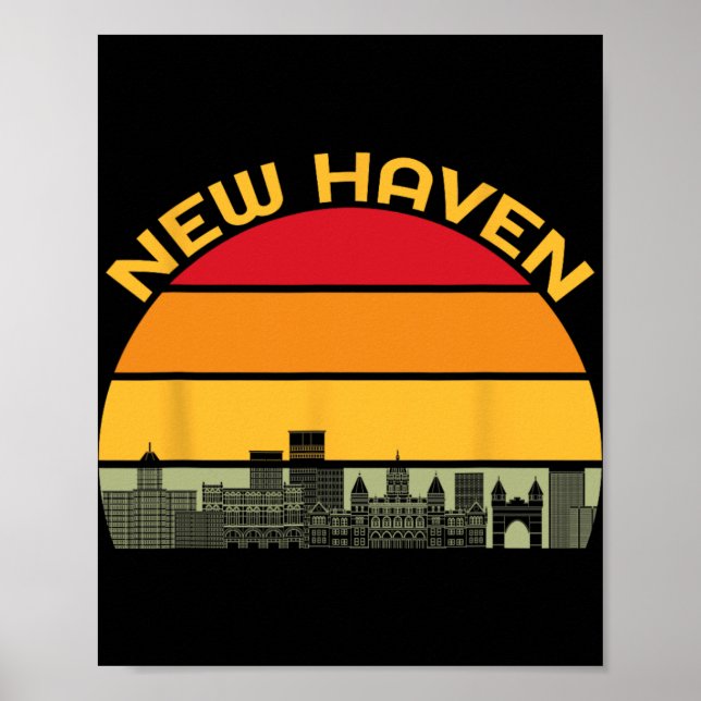 Póster New Haven Zza Catal Of The World Connecticut Azza  (Frente)