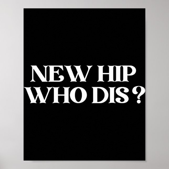Póster New Hip Who Dis Black Modern Clic V-neck  (Frente)