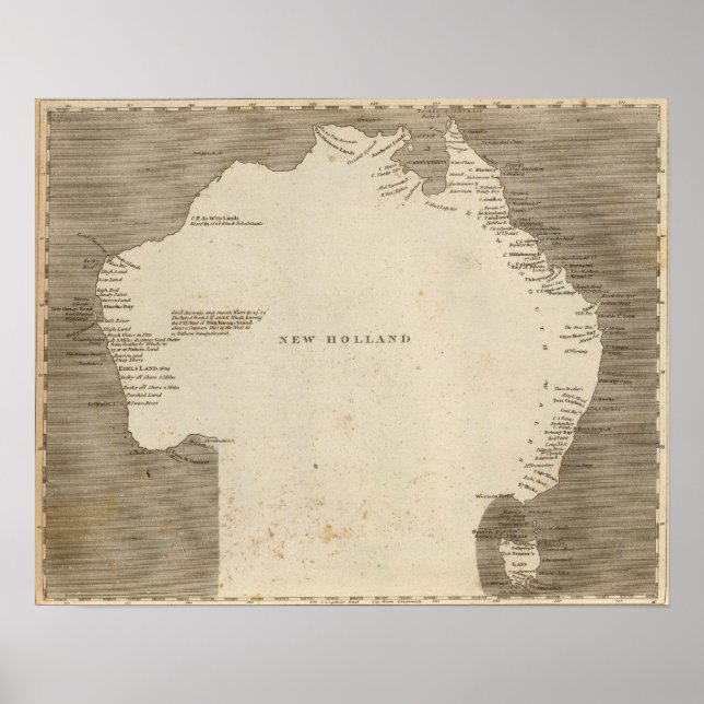 Póster New Holland, Australia (Frente)