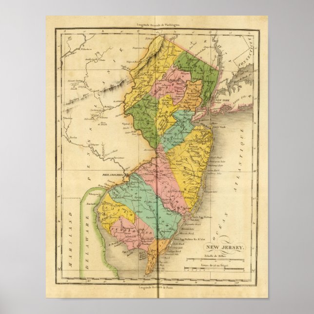 Póster New Jersey US (Frente)