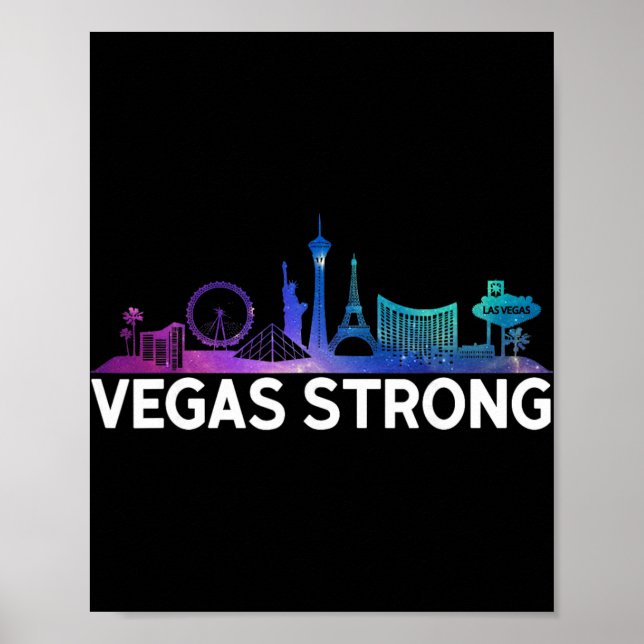 Póster New Las Vegas Strong For Men, Women And Youth  (Frente)
